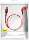 Kabel USB Baseus Kabel USB-C z podświetleniem LED Baseus Halo do Huawei SuperCharge, 5A, 0,5m, 40W (czerwony) 7