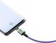 Kabel USB Baseus Kabel magnetyczny USB-C Baseus Zinc 3A 1m (fioletowy) 4