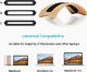 Samdi Pionowy stojak SAMDI do laptopa MacBook, uchwyt na laptopa do ochrony drewna z 3 miękkimi wkładkami silikonowymi do Apple MacBook Air Pro Retina White Birch 2