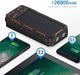 Powerbank POWERADD POWERADD Apollo 26800 mAh Podwójna przenośna ładowarka słoneczna USB, bank energii słonecznej z 2 wejściami, podwójne światło LED, zapalniczka na imprezy i zajęcia na świeżym powietrzu 1