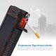 Powerbank POWERADD POWERADD Apollo 26800 mAh Podwójna przenośna ładowarka słoneczna USB, bank energii słonecznej z 2 wejściami, podwójne światło LED, zapalniczka na imprezy i zajęcia na świeżym powietrzu 2