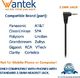 Słuchawki Wantek Zestaw słuchawkowy do telefonu mono z mikrofonem , zestaw słuchawkowy do telefonu stacjonarnego WANTEK do telefonu Gigaset C430 C610 S850 Panasonic Cisco DECT telefony domowe (600J25) 4