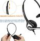 Słuchawki Wantek Zestaw słuchawkowy do telefonu mono z mikrofonem , zestaw słuchawkowy do telefonu stacjonarnego WANTEK do telefonu Gigaset C430 C610 S850 Panasonic Cisco DECT telefony domowe (600J25) 5