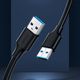 Kabel USB Ugreen USB-A - USB-A 0.25 m Czarny (79204) 2