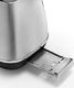 Toster DeLonghi DeLonghi Toster Distinta X CTI2103.M Toster 2-komorowy z nasadką na bułkę, stal nierdzewna 3