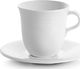 DeLonghi Zestaw filiżanek DeLonghi Cappuccino DLSC309 - 2 ręcznie robione ceramiczne filiżanki ze spodkami, kuchenka mikrofalowa i zmywarka, 270 ml, biały 2
