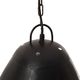 Lampa wisząca vidaXL Industrialna lampa wisząca, 25 W, czarna, okrągła, 32 cm, E27 7