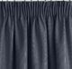 Eurofirany DIVA LINE Zasłona ESSME błyszcząca z wyraźnym splotem Granatowy 140X270cm Taśma 3