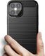 Hurtel Carbon Case elastyczne etui pokrowiec iPhone 12 6,1'' czarny 2