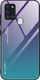 Hurtel Gradient Glass etui pokrowiec nakładka ze szkła hartowanego Samsung Galaxy A21S zielono-fioletowy 1