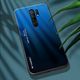 Hurtel Gradient Glass etui pokrowiec nakładka ze szkła hartowanego Xiaomi Redmi 9 czarno-niebieski 2