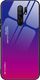Hurtel Gradient Glass etui pokrowiec nakładka ze szkła hartowanego Xiaomi Redmi 9 różowo-fioletowy 1