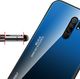 Hurtel Gradient Glass etui pokrowiec nakładka ze szkła hartowanego Xiaomi Redmi 9 różowo-fioletowy 8