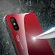 Hurtel Gradient Glass etui pokrowiec nakładka ze szkła hartowanego Xiaomi Redmi 9A czarno-czerwony 2