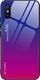 Hurtel Gradient Glass etui pokrowiec nakładka ze szkła hartowanego Xiaomi Redmi 9A różowo-fioletowy 1
