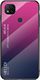 Hurtel Gradient Glass etui pokrowiec nakładka ze szkła hartowanego Xiaomi Redmi 9C różowo-fioletowy 1