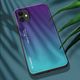 Hurtel Gradient Glass etui pokrowiec nakładka ze szkła hartowanego iPhone 12 6,1'' zielono-fioletowy 2