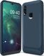 Etui SAMSUNG GALAXY A20S Carbon Fiber Surface Anti-Drop TPU niebieskie 1