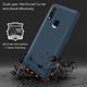 Etui SAMSUNG GALAXY A20S Carbon Fiber Surface Anti-Drop TPU niebieskie 12