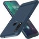 Etui SAMSUNG GALAXY A20S Carbon Fiber Surface Anti-Drop TPU niebieskie 2