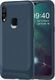 Etui SAMSUNG GALAXY A20S Carbon Fiber Surface Anti-Drop TPU niebieskie 3