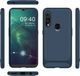 Etui SAMSUNG GALAXY A20S Carbon Fiber Surface Anti-Drop TPU niebieskie 5