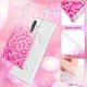 Etui SAMSUNG GALAXY M31S Diamond Liquid Przelewany Brokat różowe 3