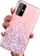 Etui SAMSUNG GALAXY S20 FE / S20 LITE Brokat Cekiny Glue Glitter Case różowe 1