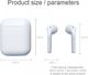 Słuchawki I12 TWS + kabel lightning 9