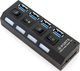 HUB USB Aptel AK244B 4x USB-A 3.0 (2335-uniw) 1