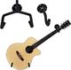 Apte SG1B WIESZAK GITAROWY ŚCIENNY 2-CZĘŚCIOWY CZARNY uniwersalny 1