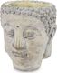 Pigmejka Osłonka wazon rzeźba budda szara ceramika 16x14x14 uniwersalny 1