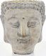 Pigmejka Osłonka wazon rzeźba budda szara ceramika 16x14x14 uniwersalny 1