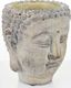 Pigmejka Osłonka wazon rzeźba budda szara ceramika 16x14x14 uniwersalny 2