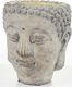 Pigmejka Osłonka wazon rzeźba budda szara ceramika 16x14x14 uniwersalny 7