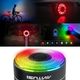 Antusi Lampka Rowerowa Tylna ładowana USB, LED RGB Metalowa Obudowa (5903031023503) 11
