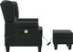 vidaXL Fotel masujący z podnóżkiem, ciemnoszary, obity tkaniną 5