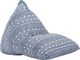 vidaXL Worek sako, tkanina, patchwork indygo 7