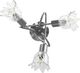Lampa sufitowa vidaXL Lampa sufitowa ze szklanymi kloszami na 3 żarówki E14, tulipany 5