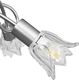 Lampa sufitowa vidaXL Lampa sufitowa ze szklanymi kloszami na 3 żarówki E14, tulipany 7