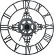 vidaXL Zegar ścienny, srebrny, 78 cm, metal 3