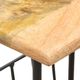 vidaXL Stojak na gazety, 40x30x50 cm, lite drewno mango i stal 3