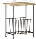 vidaXL Stojak na gazety, 40x30x50 cm, lite drewno mango i stal 6