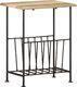 vidaXL Stojak na gazety, 40x30x50 cm, lite drewno mango i stal 7