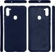 Etui SAMSUNG GALAXY M11 Silicone case elastyczne silikonowe granatowe 2