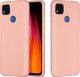 Etui XIAOMI REDMI 9C Silicone case elastyczne silikonowe różowe 1