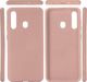 Etui SAMSUNG GALAXY A20S Silicone case elastyczne silikonowe różowe 3