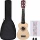 vidaXL Ukulele sopranowe z pokrowcem, dla dzieci, jasne drewno, 21 1