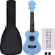 vidaXL Ukulele sopranowe z pokrowcem, dla dzieci, niebieskie, 21 1