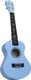 vidaXL Ukulele sopranowe z pokrowcem, dla dzieci, niebieskie, 21 4